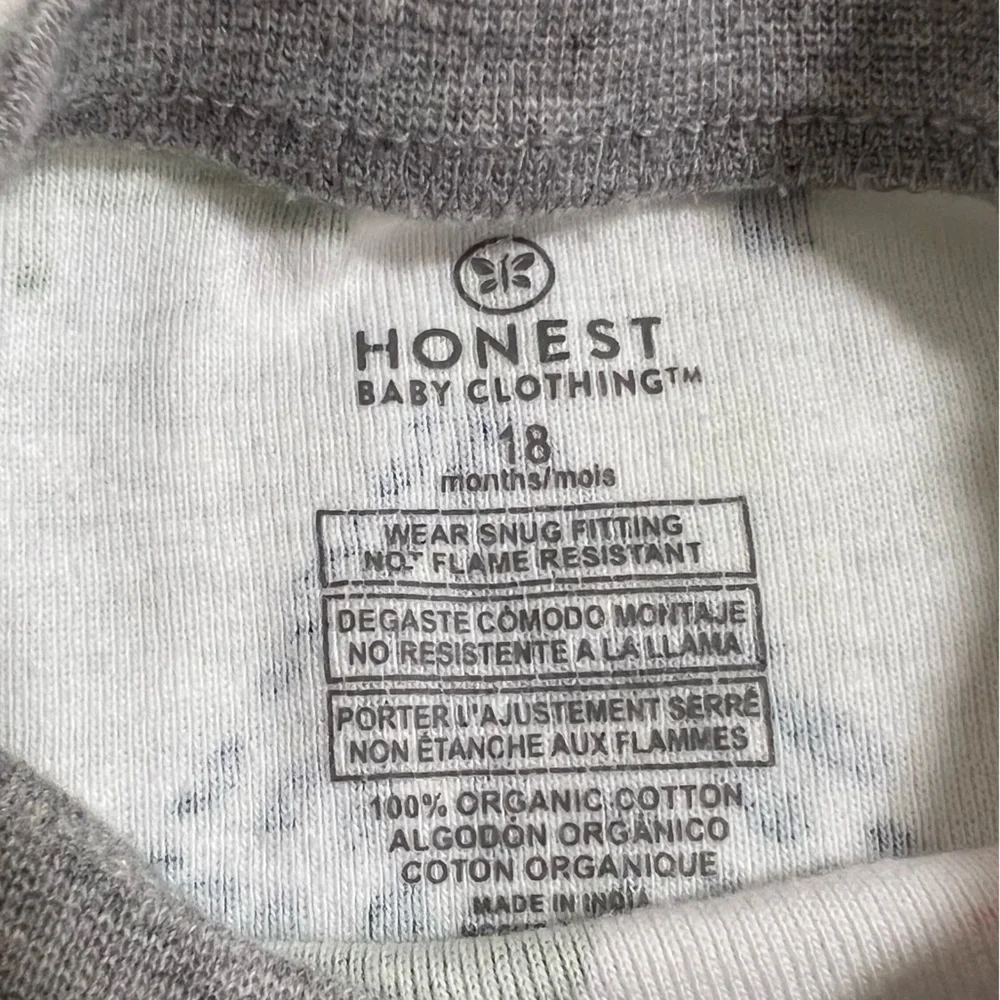 👶🏼 HONESTBABY 100% Organic “Feelin’ Pine” Christmas Jammies, 18m